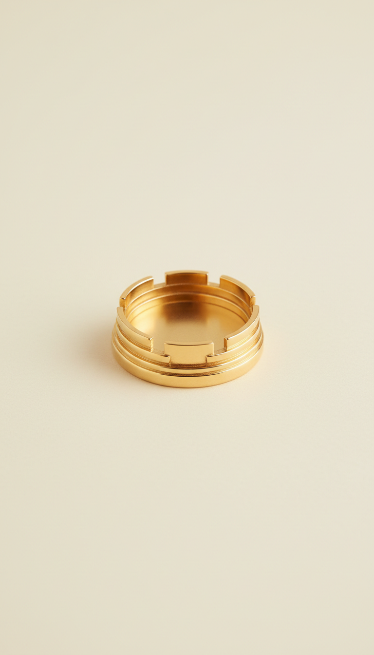 Anillo arena oro 18K