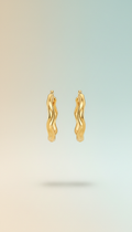 Aros océano oro 18K